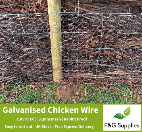 100m rabbit chicken wire - , mesh